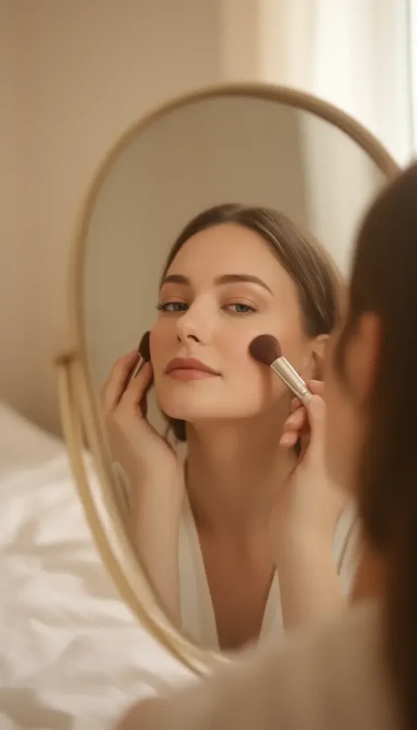 Natural makeup look for a first Valentine’s date